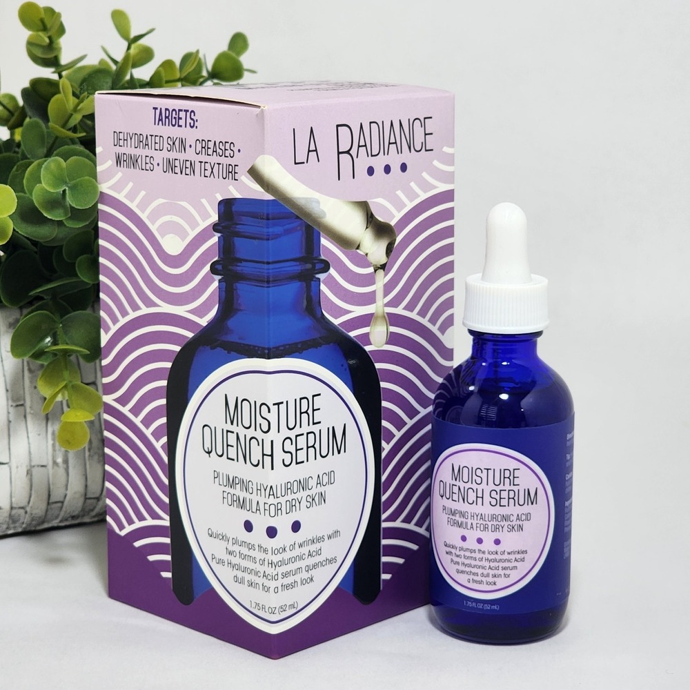 La Radiance Hyaluronic Acid Face Serum Moisture Quench Dry Skin Plumping 1.75 oz